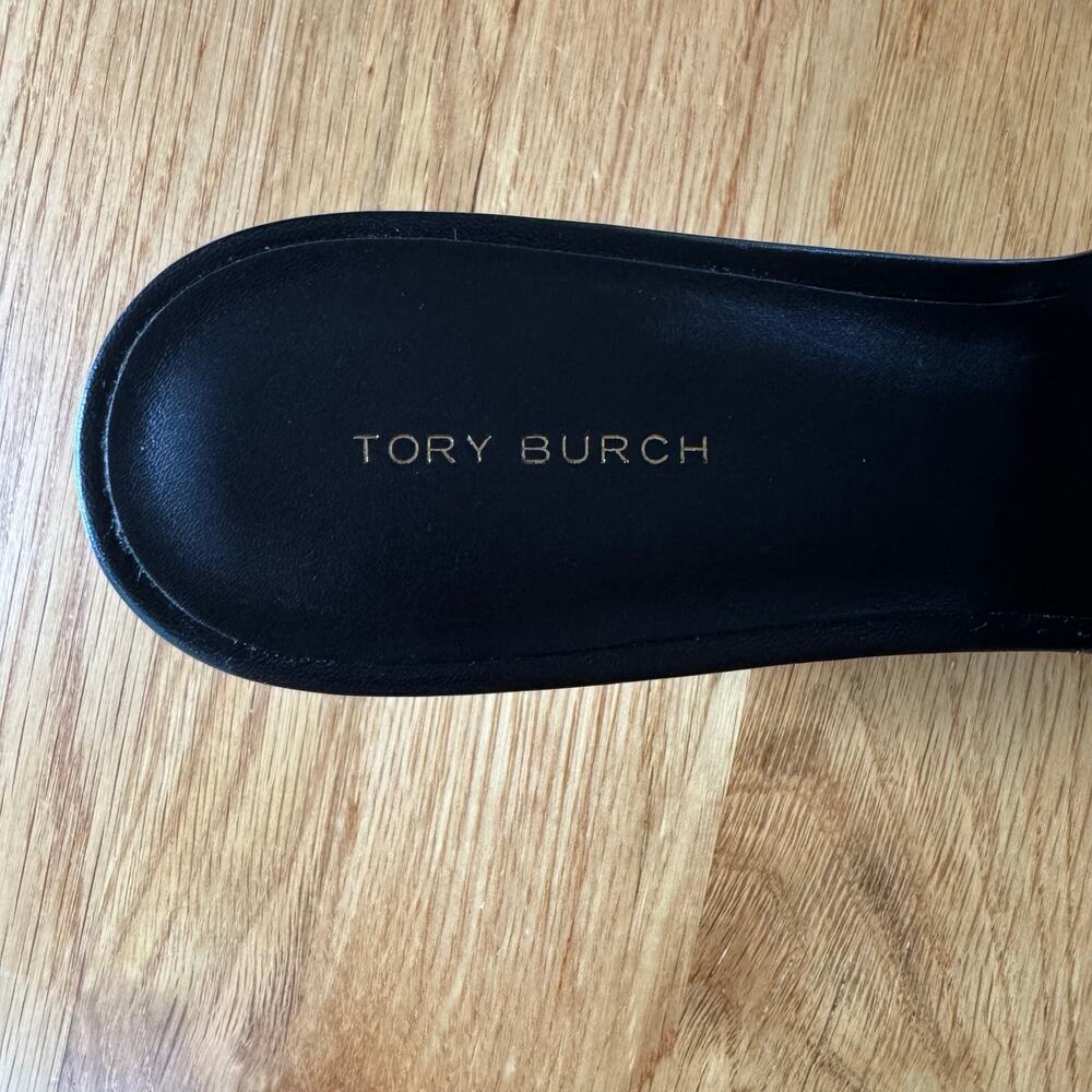 Tory Burch Ines Heeled Mule Black Size 9 - Picture 7 of 10